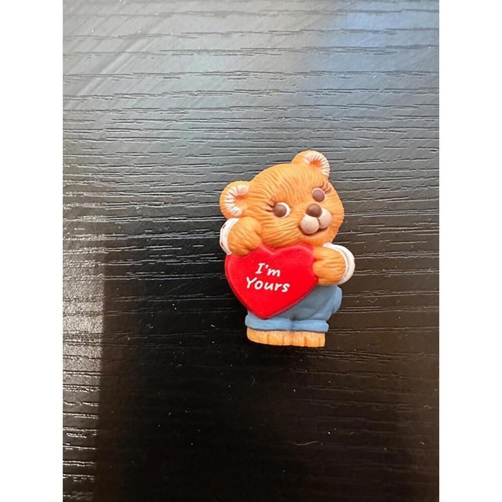Vintage Hallmark “I’m Yours” Teddy Bear Pin Valentine’s Day Collectible